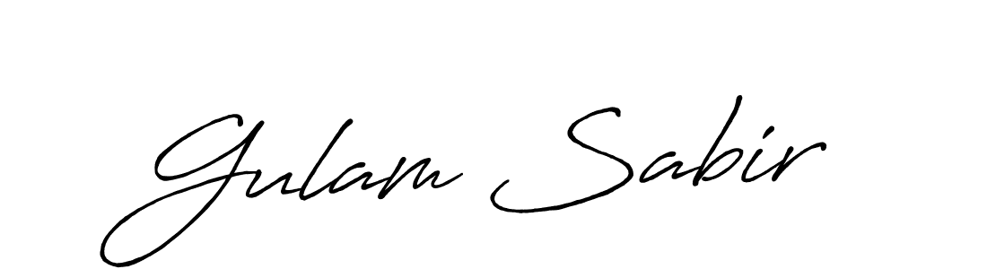 How to Draw Gulam Sabir signature style? Antro_Vectra_Bolder is a latest design signature styles for name Gulam Sabir. Gulam Sabir signature style 7 images and pictures png