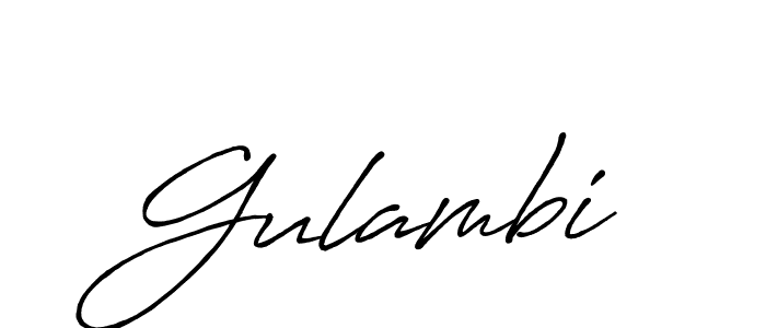 Gulambi stylish signature style. Best Handwritten Sign (Antro_Vectra_Bolder) for my name. Handwritten Signature Collection Ideas for my name Gulambi. Gulambi signature style 7 images and pictures png