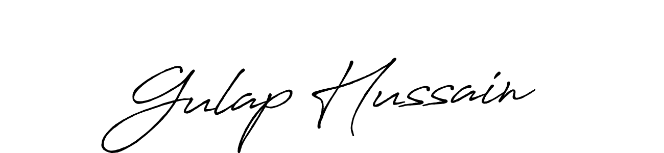 Design your own signature with our free online signature maker. With this signature software, you can create a handwritten (Antro_Vectra_Bolder) signature for name Gulap Hussain. Gulap Hussain signature style 7 images and pictures png