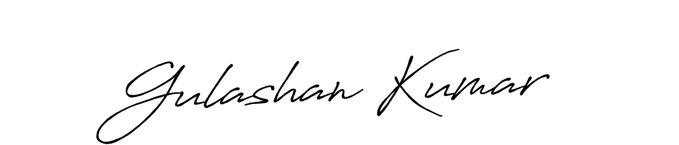 Make a beautiful signature design for name Gulashan Kumar. With this signature (Antro_Vectra_Bolder) style, you can create a handwritten signature for free. Gulashan Kumar signature style 7 images and pictures png