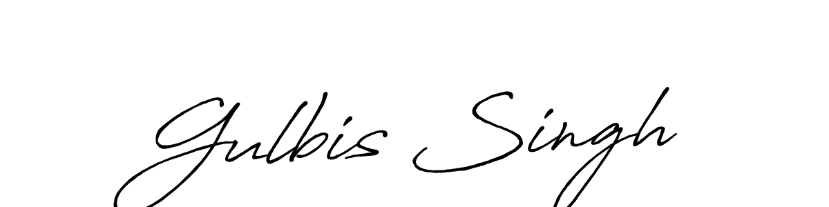 How to make Gulbis Singh signature? Antro_Vectra_Bolder is a professional autograph style. Create handwritten signature for Gulbis Singh name. Gulbis Singh signature style 7 images and pictures png