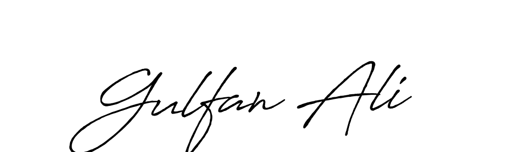 Antro_Vectra_Bolder is a professional signature style that is perfect for those who want to add a touch of class to their signature. It is also a great choice for those who want to make their signature more unique. Get Gulfan Ali name to fancy signature for free. Gulfan Ali signature style 7 images and pictures png