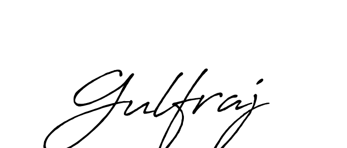 Make a beautiful signature design for name Gulfraj. With this signature (Antro_Vectra_Bolder) style, you can create a handwritten signature for free. Gulfraj signature style 7 images and pictures png