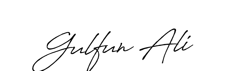 Make a beautiful signature design for name Gulfun Ali. Use this online signature maker to create a handwritten signature for free. Gulfun Ali signature style 7 images and pictures png