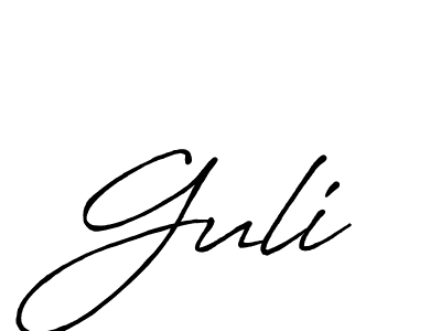 Make a beautiful signature design for name Guli. Use this online signature maker to create a handwritten signature for free. Guli signature style 7 images and pictures png