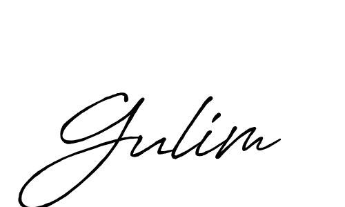 Gulim stylish signature style. Best Handwritten Sign (Antro_Vectra_Bolder) for my name. Handwritten Signature Collection Ideas for my name Gulim. Gulim signature style 7 images and pictures png