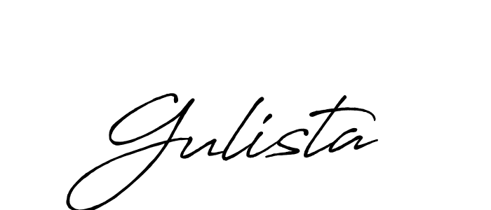 How to make Gulista signature? Antro_Vectra_Bolder is a professional autograph style. Create handwritten signature for Gulista name. Gulista signature style 7 images and pictures png
