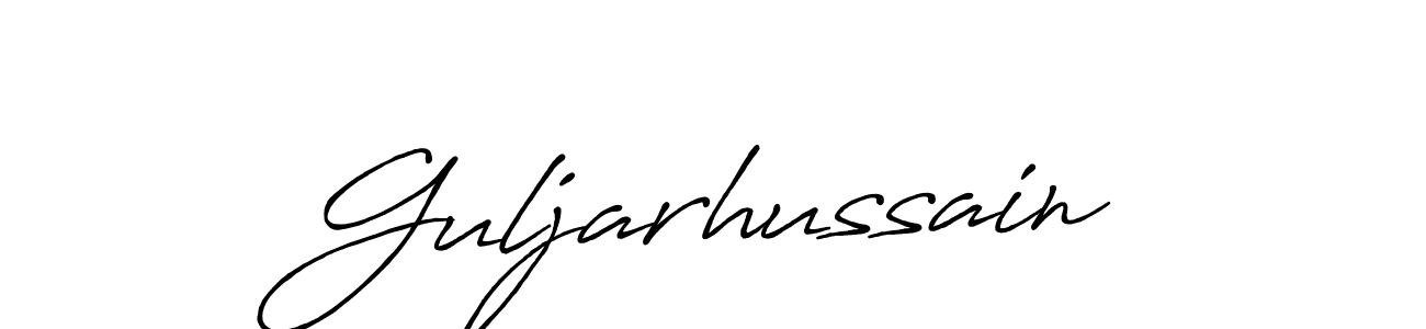 How to make Guljarhussain name signature. Use Antro_Vectra_Bolder style for creating short signs online. This is the latest handwritten sign. Guljarhussain signature style 7 images and pictures png