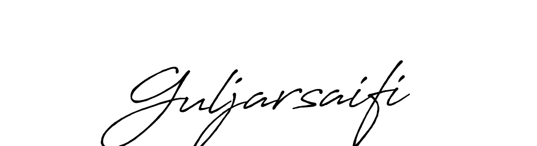 Design your own signature with our free online signature maker. With this signature software, you can create a handwritten (Antro_Vectra_Bolder) signature for name Guljarsaifi. Guljarsaifi signature style 7 images and pictures png