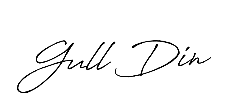 Once you've used our free online signature maker to create your best signature Antro_Vectra_Bolder style, it's time to enjoy all of the benefits that Gull Din name signing documents. Gull Din signature style 7 images and pictures png