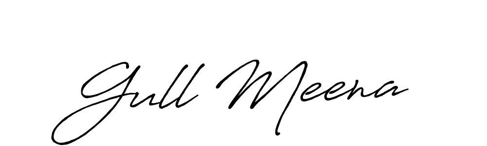 Gull Meena stylish signature style. Best Handwritten Sign (Antro_Vectra_Bolder) for my name. Handwritten Signature Collection Ideas for my name Gull Meena. Gull Meena signature style 7 images and pictures png