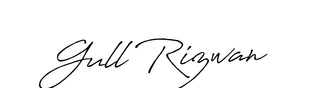 Gull Rizwan stylish signature style. Best Handwritten Sign (Antro_Vectra_Bolder) for my name. Handwritten Signature Collection Ideas for my name Gull Rizwan. Gull Rizwan signature style 7 images and pictures png