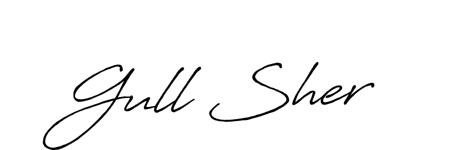 Design your own signature with our free online signature maker. With this signature software, you can create a handwritten (Antro_Vectra_Bolder) signature for name Gull Sher. Gull Sher signature style 7 images and pictures png