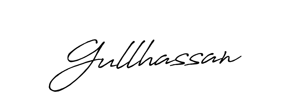 Design your own signature with our free online signature maker. With this signature software, you can create a handwritten (Antro_Vectra_Bolder) signature for name Gullhassan. Gullhassan signature style 7 images and pictures png