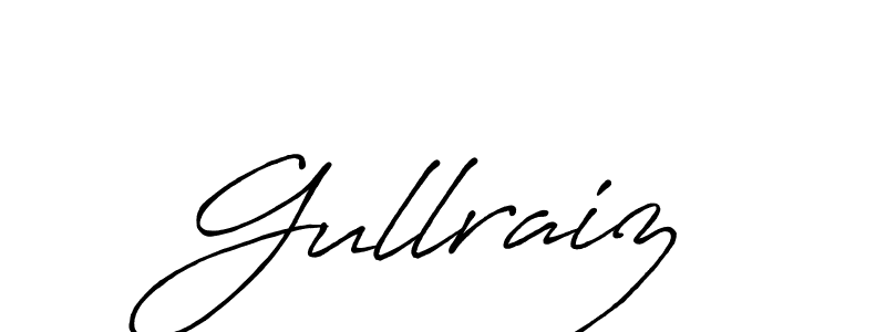 Design your own signature with our free online signature maker. With this signature software, you can create a handwritten (Antro_Vectra_Bolder) signature for name Gullraiz. Gullraiz signature style 7 images and pictures png
