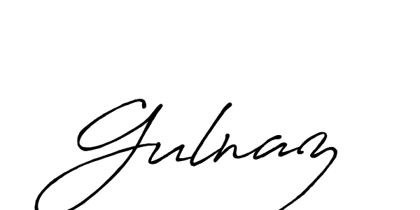 Make a beautiful signature design for name Gulnaz. With this signature (Antro_Vectra_Bolder) style, you can create a handwritten signature for free. Gulnaz signature style 7 images and pictures png