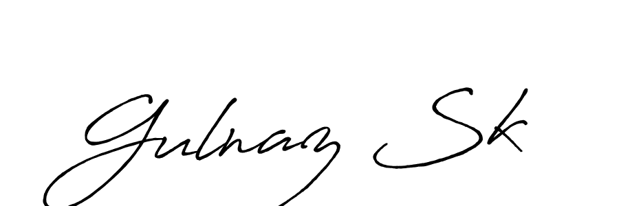 Gulnaz Sk stylish signature style. Best Handwritten Sign (Antro_Vectra_Bolder) for my name. Handwritten Signature Collection Ideas for my name Gulnaz Sk. Gulnaz Sk signature style 7 images and pictures png