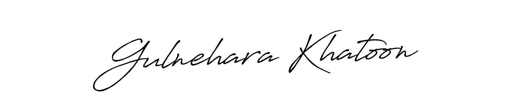 Make a beautiful signature design for name Gulnehara Khatoon. With this signature (Antro_Vectra_Bolder) style, you can create a handwritten signature for free. Gulnehara Khatoon signature style 7 images and pictures png