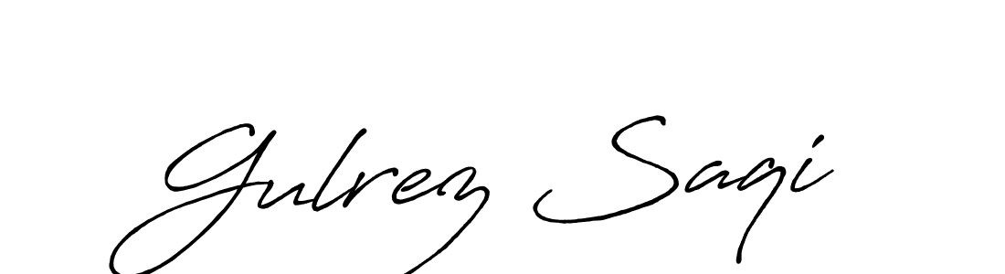 Design your own signature with our free online signature maker. With this signature software, you can create a handwritten (Antro_Vectra_Bolder) signature for name Gulrez Saqi. Gulrez Saqi signature style 7 images and pictures png