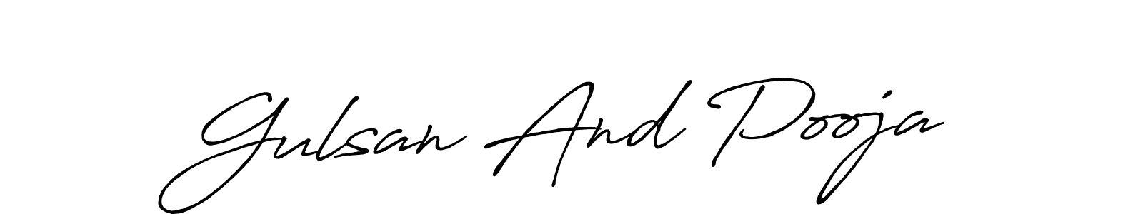 See photos of Gulsan And Pooja official signature by Spectra . Check more albums & portfolios. Read reviews & check more about Antro_Vectra_Bolder font. Gulsan And Pooja signature style 7 images and pictures png