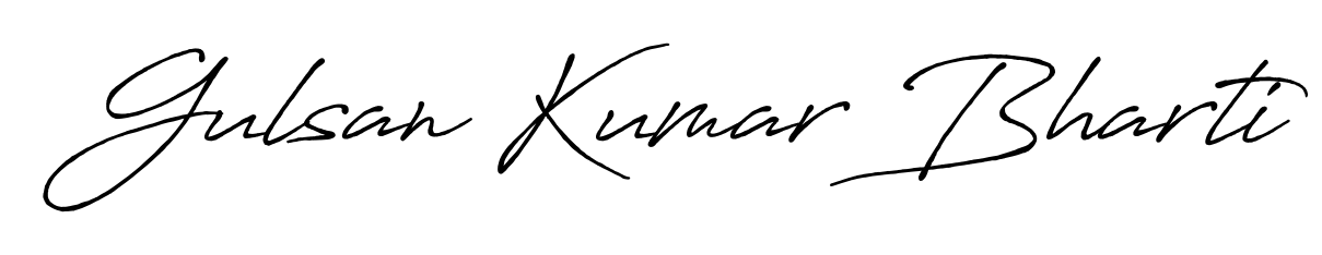 Gulsan Kumar Bharti stylish signature style. Best Handwritten Sign (Antro_Vectra_Bolder) for my name. Handwritten Signature Collection Ideas for my name Gulsan Kumar Bharti. Gulsan Kumar Bharti signature style 7 images and pictures png