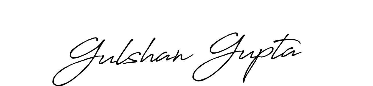 Gulshan Gupta stylish signature style. Best Handwritten Sign (Antro_Vectra_Bolder) for my name. Handwritten Signature Collection Ideas for my name Gulshan Gupta. Gulshan Gupta signature style 7 images and pictures png