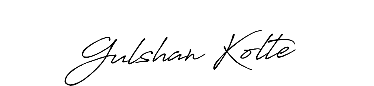 How to make Gulshan Kolte signature? Antro_Vectra_Bolder is a professional autograph style. Create handwritten signature for Gulshan Kolte name. Gulshan Kolte signature style 7 images and pictures png