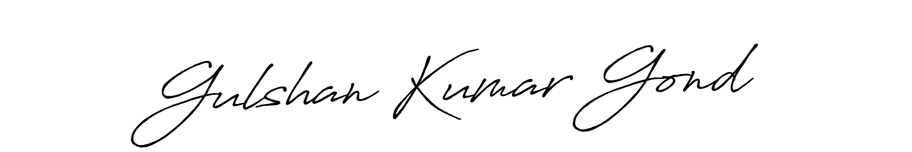 How to make Gulshan Kumar Gond signature? Antro_Vectra_Bolder is a professional autograph style. Create handwritten signature for Gulshan Kumar Gond name. Gulshan Kumar Gond signature style 7 images and pictures png
