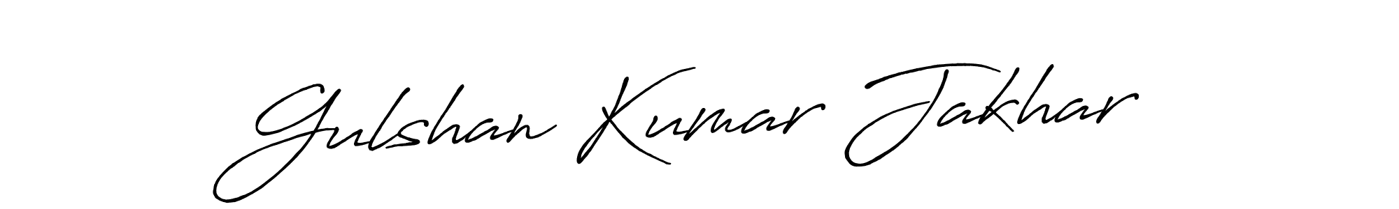 It looks lik you need a new signature style for name Gulshan Kumar Jakhar. Design unique handwritten (Antro_Vectra_Bolder) signature with our free signature maker in just a few clicks. Gulshan Kumar Jakhar signature style 7 images and pictures png