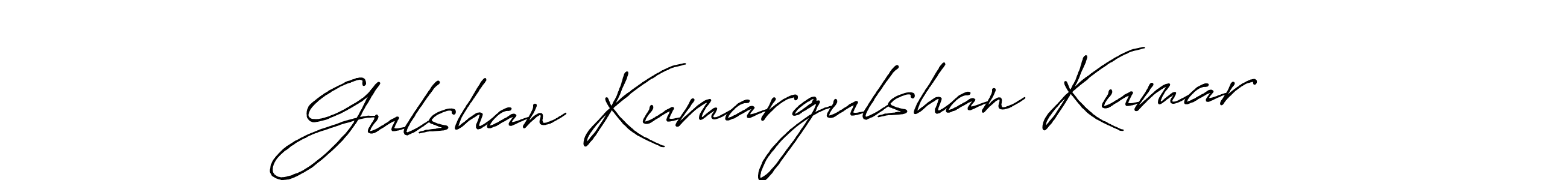 Also we have Gulshan Kumargulshan Kumar name is the best signature style. Create professional handwritten signature collection using Antro_Vectra_Bolder autograph style. Gulshan Kumargulshan Kumar signature style 7 images and pictures png