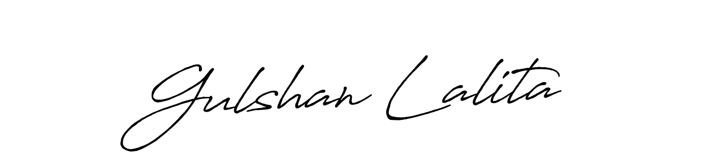 Design your own signature with our free online signature maker. With this signature software, you can create a handwritten (Antro_Vectra_Bolder) signature for name Gulshan Lalita. Gulshan Lalita signature style 7 images and pictures png