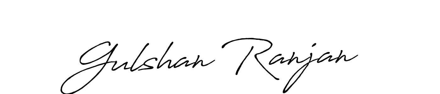 Make a beautiful signature design for name Gulshan Ranjan. With this signature (Antro_Vectra_Bolder) style, you can create a handwritten signature for free. Gulshan Ranjan signature style 7 images and pictures png