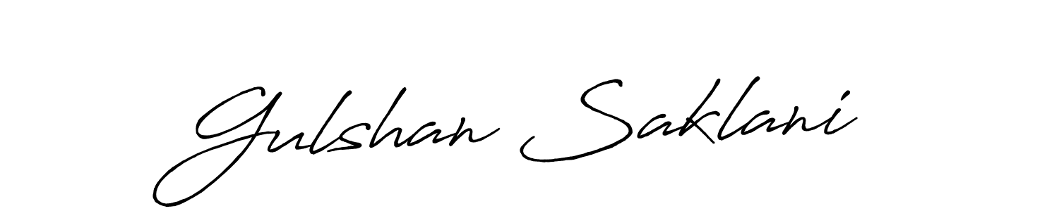 The best way (Antro_Vectra_Bolder) to make a short signature is to pick only two or three words in your name. The name Gulshan Saklani include a total of six letters. For converting this name. Gulshan Saklani signature style 7 images and pictures png