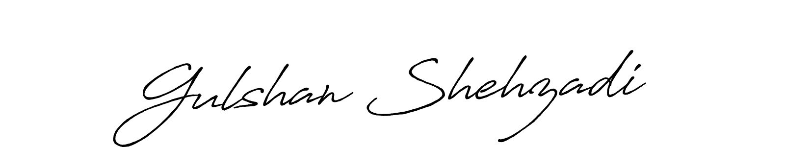 You should practise on your own different ways (Antro_Vectra_Bolder) to write your name (Gulshan Shehzadi) in signature. don't let someone else do it for you. Gulshan Shehzadi signature style 7 images and pictures png