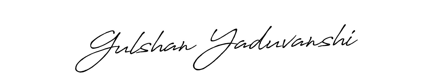 Once you've used our free online signature maker to create your best signature Antro_Vectra_Bolder style, it's time to enjoy all of the benefits that Gulshan Yaduvanshi name signing documents. Gulshan Yaduvanshi signature style 7 images and pictures png