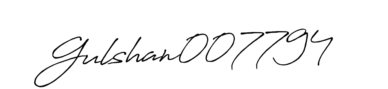 How to make Gulshan007794 signature? Antro_Vectra_Bolder is a professional autograph style. Create handwritten signature for Gulshan007794 name. Gulshan007794 signature style 7 images and pictures png