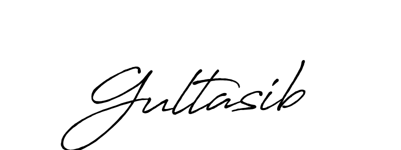 How to make Gultasib name signature. Use Antro_Vectra_Bolder style for creating short signs online. This is the latest handwritten sign. Gultasib signature style 7 images and pictures png