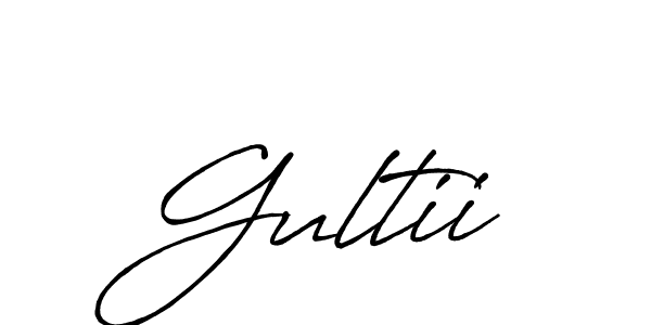 Design your own signature with our free online signature maker. With this signature software, you can create a handwritten (Antro_Vectra_Bolder) signature for name Gultii. Gultii signature style 7 images and pictures png
