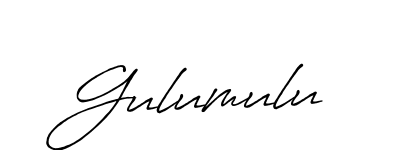 How to make Gulumulu signature? Antro_Vectra_Bolder is a professional autograph style. Create handwritten signature for Gulumulu name. Gulumulu signature style 7 images and pictures png