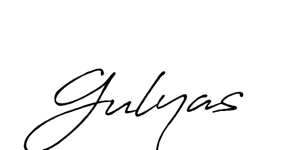 Once you've used our free online signature maker to create your best signature Antro_Vectra_Bolder style, it's time to enjoy all of the benefits that Gulyas name signing documents. Gulyas signature style 7 images and pictures png