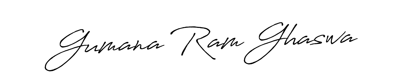 Gumana Ram Ghaswa stylish signature style. Best Handwritten Sign (Antro_Vectra_Bolder) for my name. Handwritten Signature Collection Ideas for my name Gumana Ram Ghaswa. Gumana Ram Ghaswa signature style 7 images and pictures png