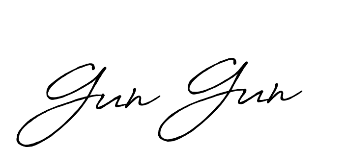 if you are searching for the best signature style for your name Gun Gun. so please give up your signature search. here we have designed multiple signature styles  using Antro_Vectra_Bolder. Gun Gun signature style 7 images and pictures png