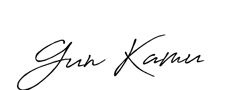 Make a beautiful signature design for name Gun Kamu. Use this online signature maker to create a handwritten signature for free. Gun Kamu signature style 7 images and pictures png