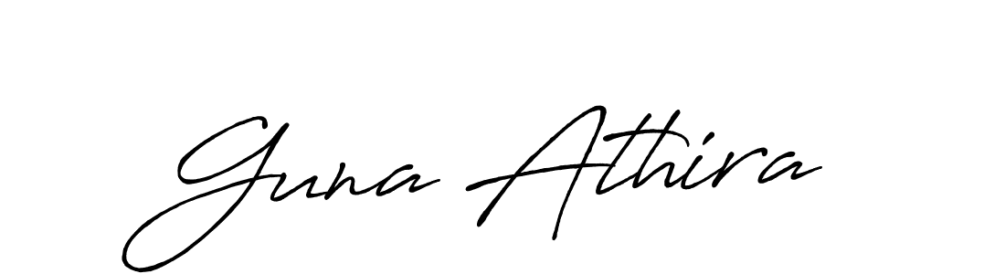 The best way (Antro_Vectra_Bolder) to make a short signature is to pick only two or three words in your name. The name Guna Athira include a total of six letters. For converting this name. Guna Athira signature style 7 images and pictures png
