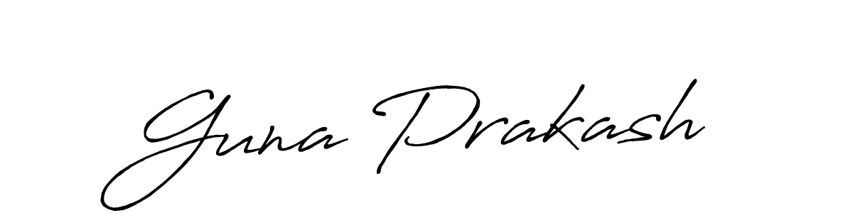 It looks lik you need a new signature style for name Guna Prakash. Design unique handwritten (Antro_Vectra_Bolder) signature with our free signature maker in just a few clicks. Guna Prakash signature style 7 images and pictures png