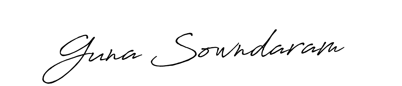 Also we have Guna Sowndaram name is the best signature style. Create professional handwritten signature collection using Antro_Vectra_Bolder autograph style. Guna Sowndaram signature style 7 images and pictures png