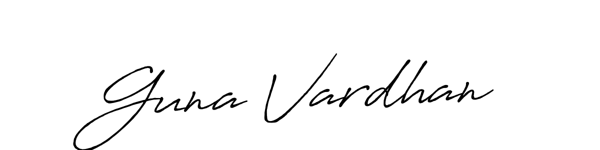 Once you've used our free online signature maker to create your best signature Antro_Vectra_Bolder style, it's time to enjoy all of the benefits that Guna Vardhan name signing documents. Guna Vardhan signature style 7 images and pictures png