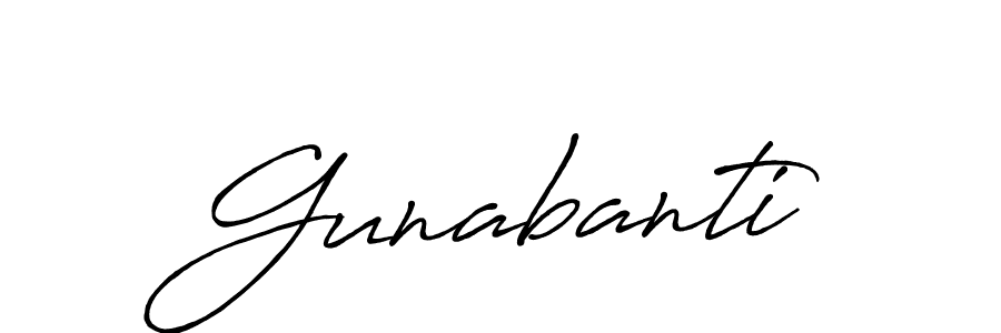 It looks lik you need a new signature style for name Gunabanti. Design unique handwritten (Antro_Vectra_Bolder) signature with our free signature maker in just a few clicks. Gunabanti signature style 7 images and pictures png