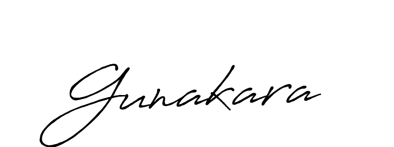 You should practise on your own different ways (Antro_Vectra_Bolder) to write your name (Gunakara) in signature. don't let someone else do it for you. Gunakara signature style 7 images and pictures png