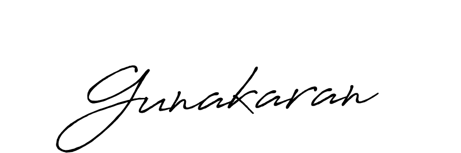 How to make Gunakaran name signature. Use Antro_Vectra_Bolder style for creating short signs online. This is the latest handwritten sign. Gunakaran signature style 7 images and pictures png